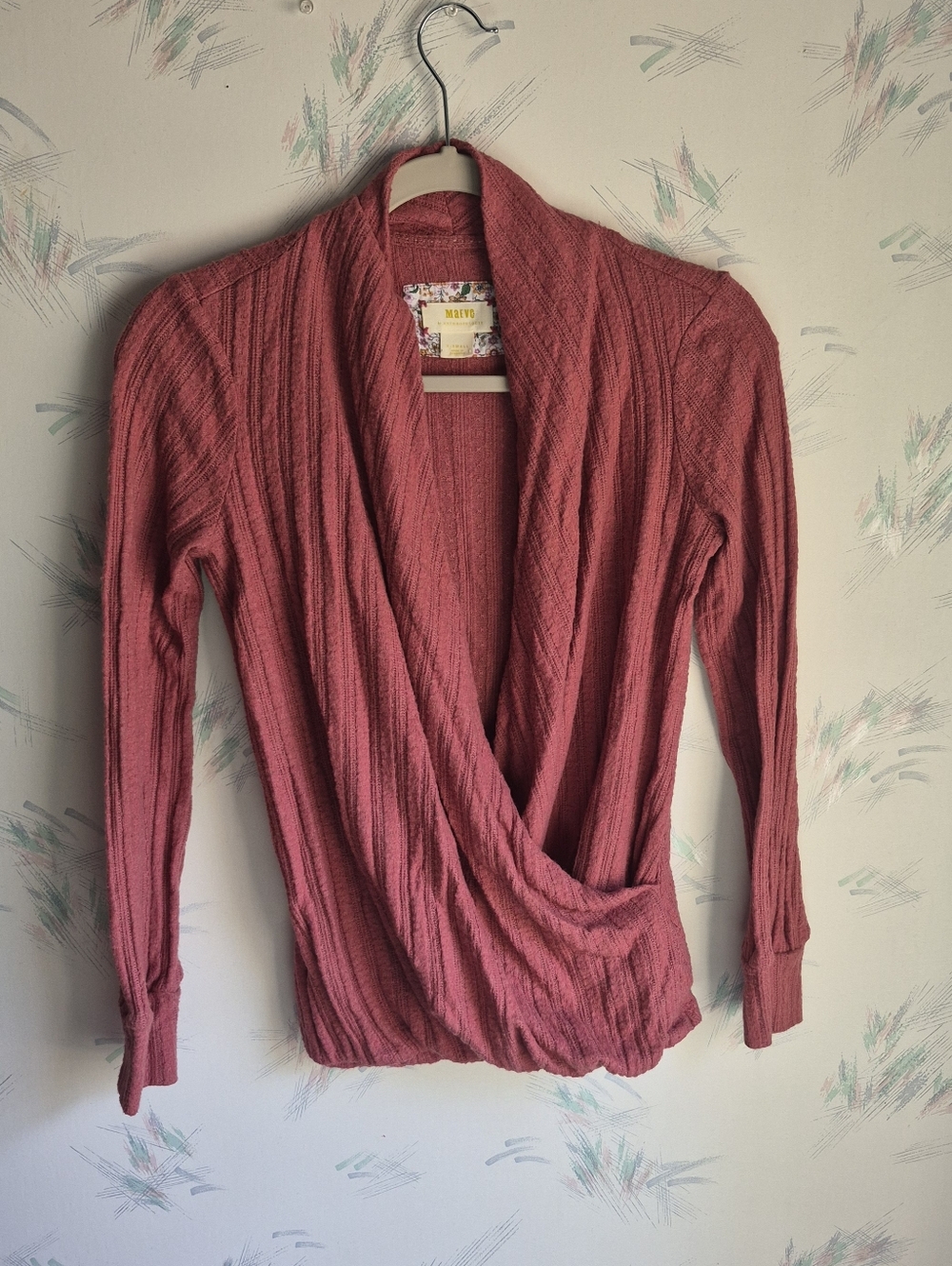 Maeve By Anthropologie Long Sleeve Sweater XS Blushes Pink
